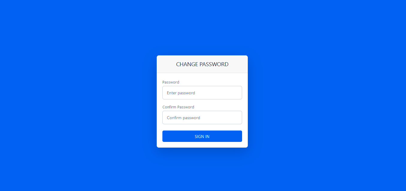 Coordinator Manage Password