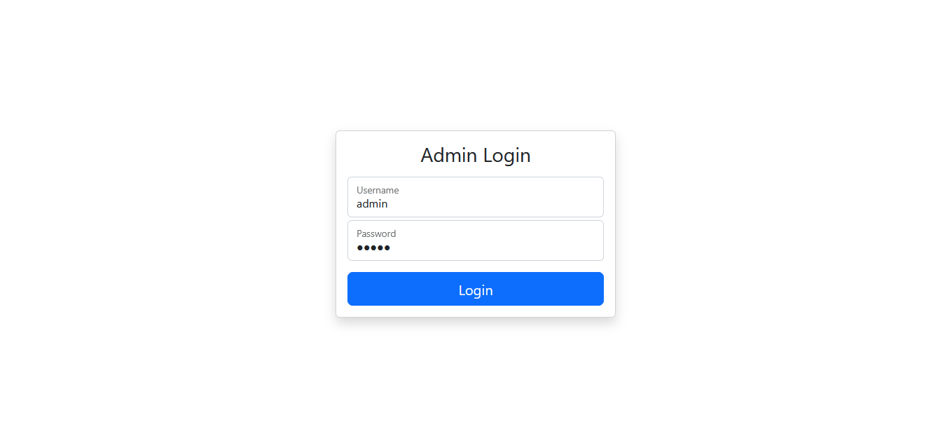 Admin Login